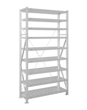 Стеллаж MS U 2000x700x300 9 полок (200 кг, перф) купить в Иркутске