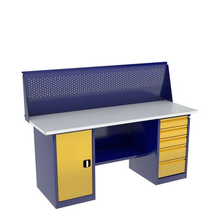 Верстак с тумбой и драйвером ВП-4Т/1,6 с экраном купить в Иркутске