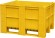 BoxPallet 1200х1000х740 мм сплошной желтый купить в Иркутске