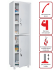 Медицинский шкаф HILFE МД 1 1657/SS купить в Иркутске