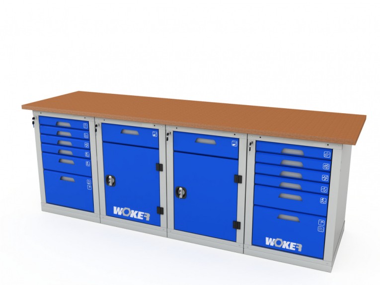 Верстак четырехтумбовый WOKER PRO 46226.2400 купить в Иркутске