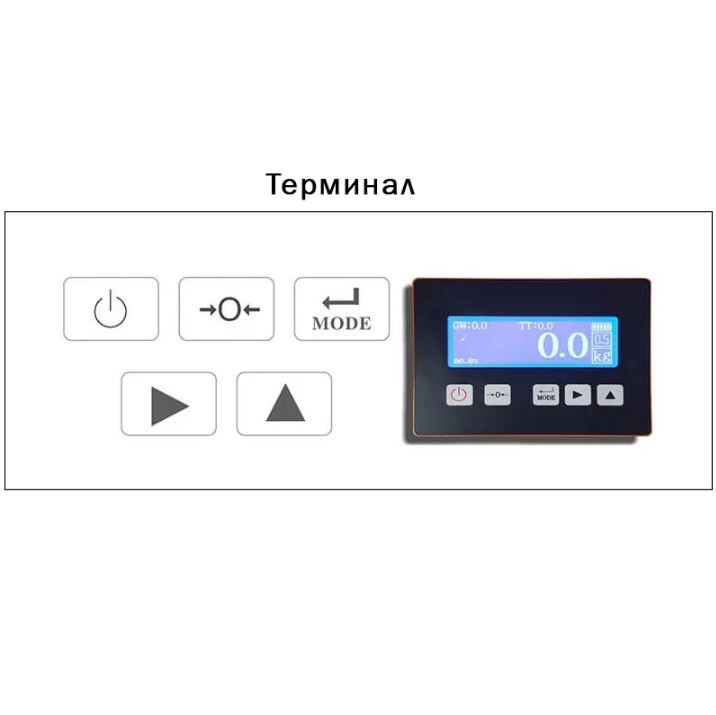 Гидравлическая рохля с весами CBY-I 2500 PDP (г/п 2500 кг, вилы 1150x550 мм) NIULI купить в Иркутске