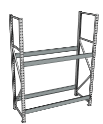 Стеллаж грузовой СГР 3000x2100x500 2 полки (без настила) Стеллаж грузовой СГР 3000x2100x500 2 полки (без настила)