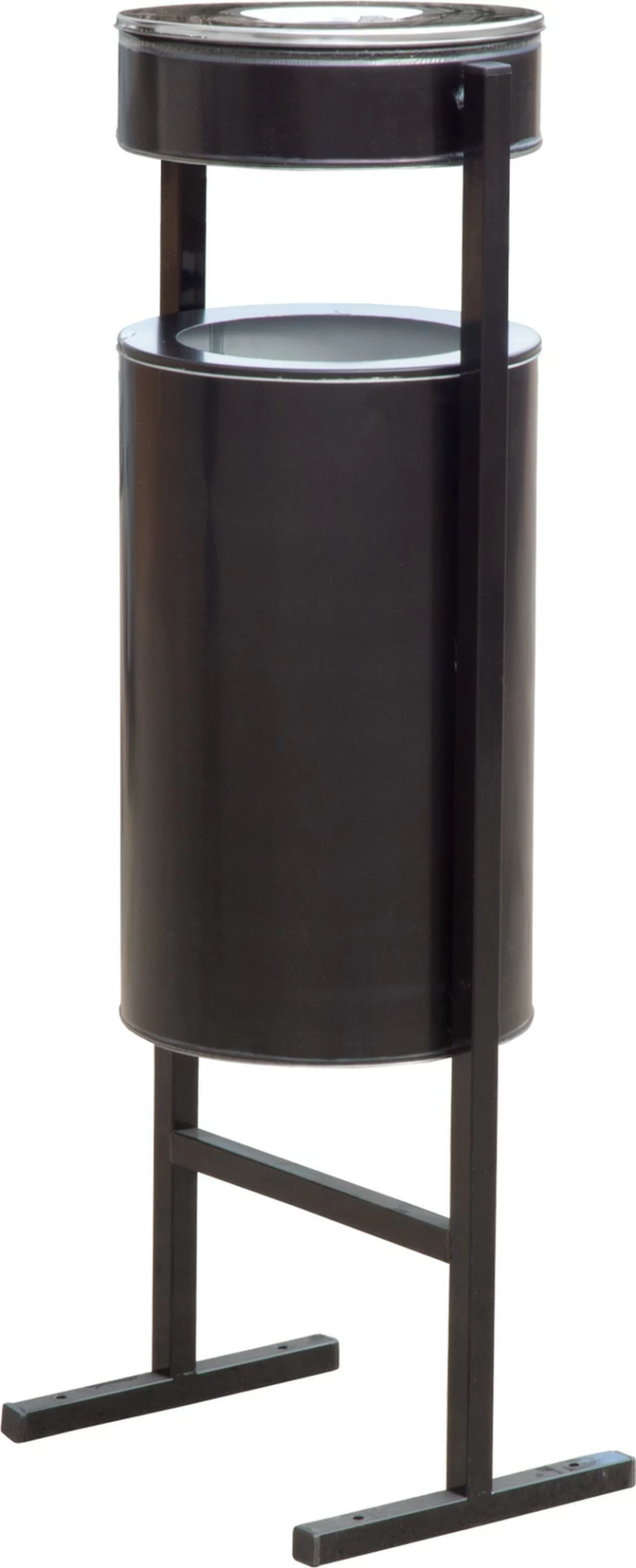 Урна уличная с пепельницей 36 литров черный купить в Иркутске