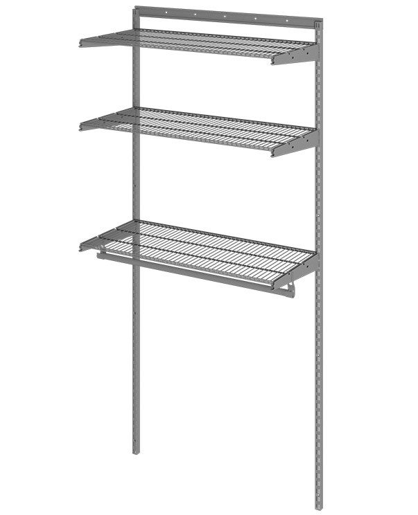 Гардеробная система Практик Home Basic G90 графит купить в Иркутске Гардеробная система Практик Home Basic G90 графит купить в Иркутске