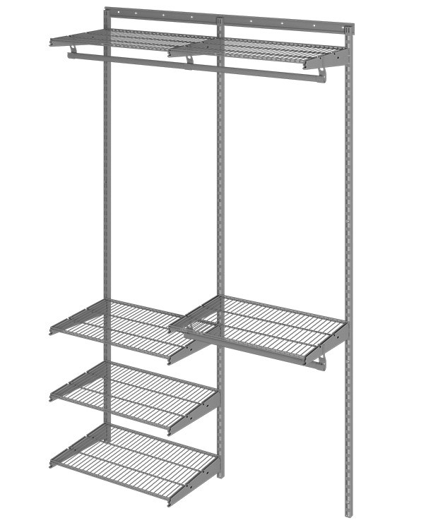 Гардеробная система Практик Home Optima G120 графит купить в Иркутске Гардеробная система Практик Home Optima G120 графит купить в Иркутске
