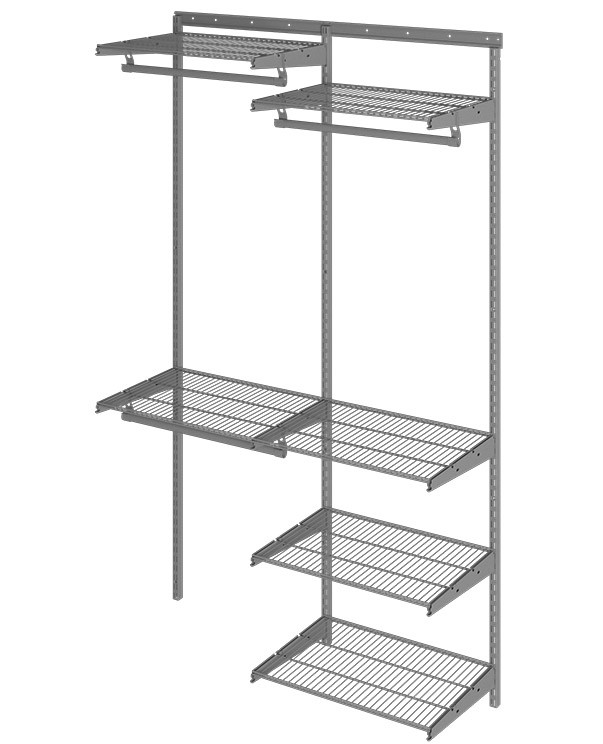 Гардеробная система Практик Home Optima G120 графит купить в Иркутске Гардеробная система Практик Home Optima G120 графит купить в Иркутске