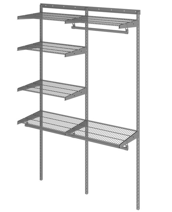 Гардеробная система Практик Home Optima G120 графит купить в Иркутске Гардеробная система Практик Home Optima G120 графит купить в Иркутске
