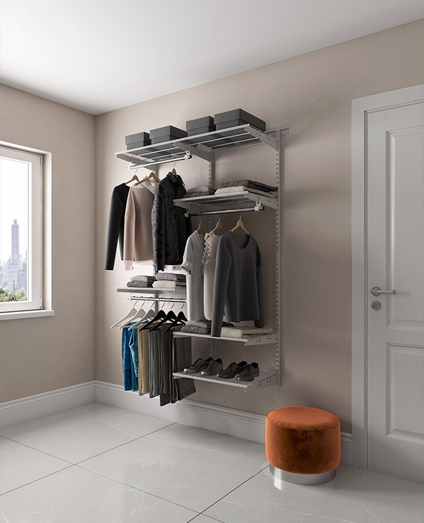 Гардеробная система Практик Home Optima G120 графит купить в Иркутске Гардеробная система Практик Home Optima G120 графит купить в Иркутске