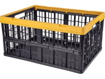 Ящик 480х350х230 перфорированный, складной чёрный Ящик 480х350х230 перфорированный, складной чёрный