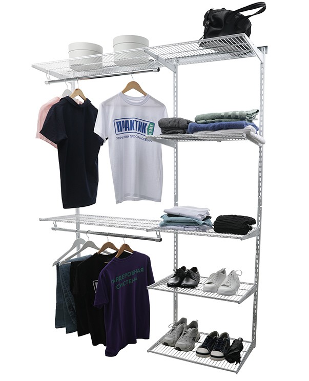 Гардеробная система Практик Home Optima G150 белая купить в Иркутске