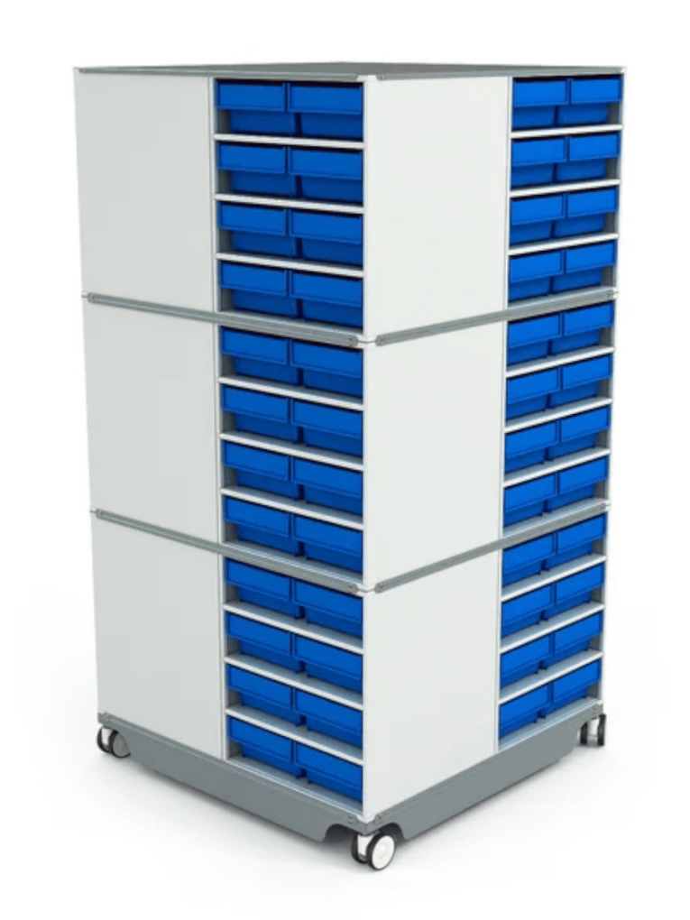 КП-01 Кассетница поворотная с синими ящиками купить в Иркутске КП-01 Кассетница поворотная с синими ящиками купить в Иркутске