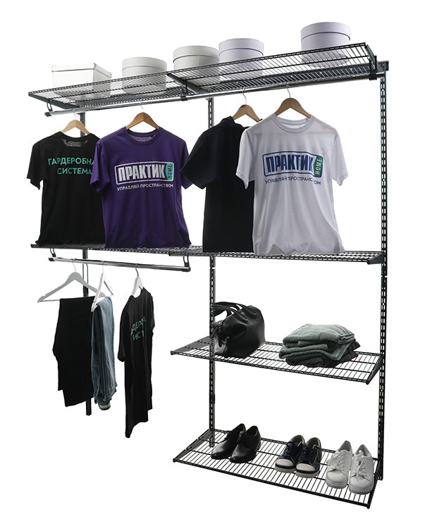 Гардеробная система Практик Home Optima G180 графит купить в Иркутске