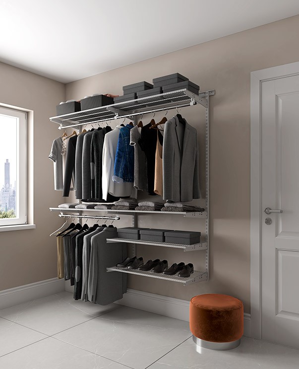 Гардеробная система Практик Home Optima G180 графит купить в Иркутске