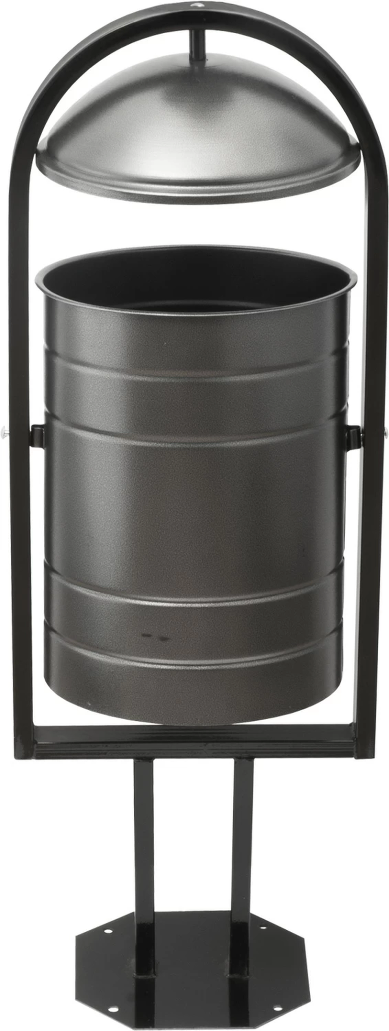 Урна уличная 370х300х1000 серебряная купить в Иркутске