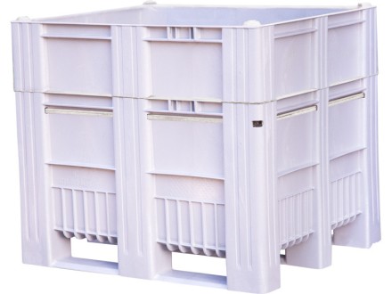BoxPallet 1200x1000x1035 мм сплошной на полозьях серый купить в Иркутске
