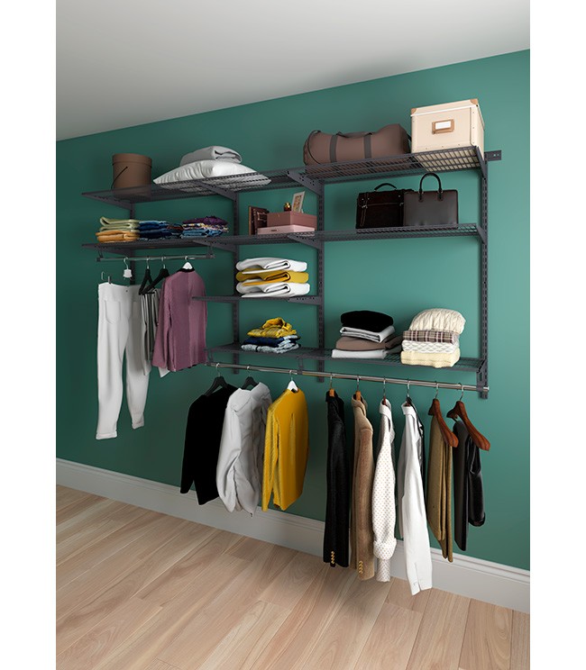 Гардеробная система Практик Home Optima G240 графит купить в Иркутске Гардеробная система Практик Home Optima G240 графит купить в Иркутске