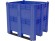 BoxPallet 1300х1150х1250 сплошной, на 3 полозьях синий купить в Иркутске