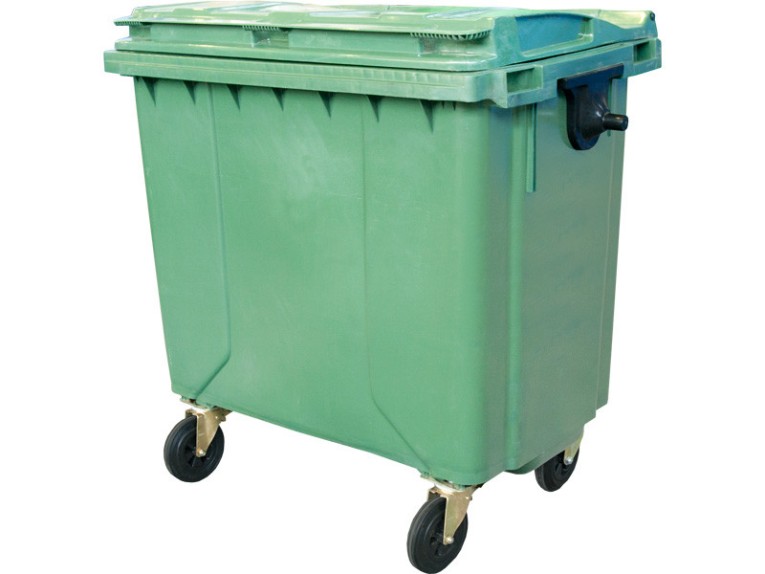 Мусорный контейнер 1 100л. на колёсах, с крышкой цв. зелёный купить в Иркутске Мусорный контейнер 1 100л. на колёсах, с крышкой цв. зелёный купить в Иркутске