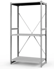 Стеллаж ТСУ 3000x1200x500 3 полки (150 кг, перф)