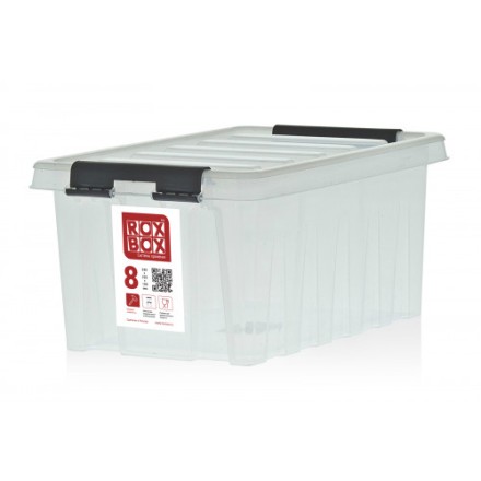 Контейнер Rox Box Original 8 (335х220х155 мм с крышкой и клипсами прозрачный) купить в Иркутске