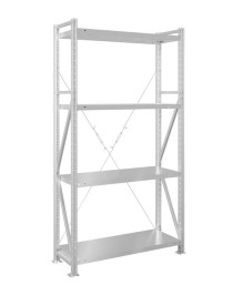 Стеллаж MS U 3000x700x500 4 полки (350 кг, металл) Стеллаж MS U 3000x700x500 4 полки (350 кг, металл)