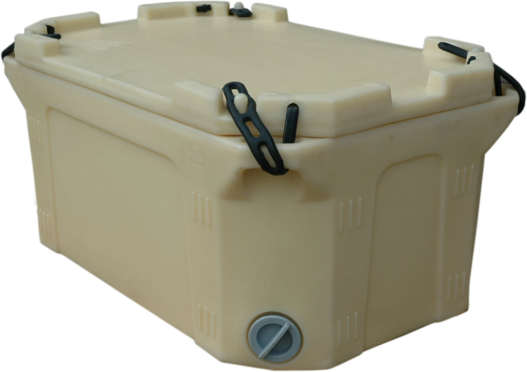 Контейнер 790х490х400 мм бежевый с крышкой купить в Иркутске Контейнер 790х490х400 мм бежевый с крышкой купить в Иркутске