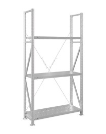 Стеллаж MS U 2500x1500x1000 3 полки (300 кг, перф) Стеллаж MS U 2500x1500x1000 3 полки (300 кг, перф)