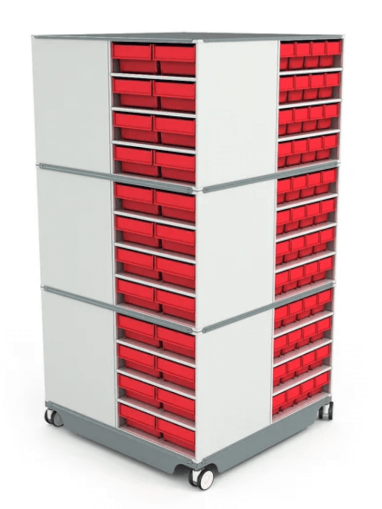 КП-03 Кассетница поворотная с красными ящиками купить в Иркутске КП-03 Кассетница поворотная с красными ящиками купить в Иркутске