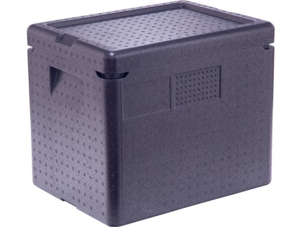 Контейнер 400х298х340 21л. с крышкой чёрный купить в Иркутске