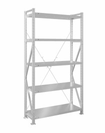 Стеллаж MS U 2500x700x400 5 полок (200 кг, металл)
