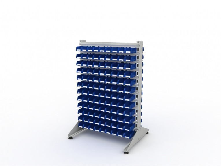 Стеллаж для пластиковых лотков SORTEX двухсторонний 1500x1000x800.01 купить в Иркутске Стеллаж для пластиковых лотков SORTEX двухсторонний 1500x1000x800.01 купить в Иркутске