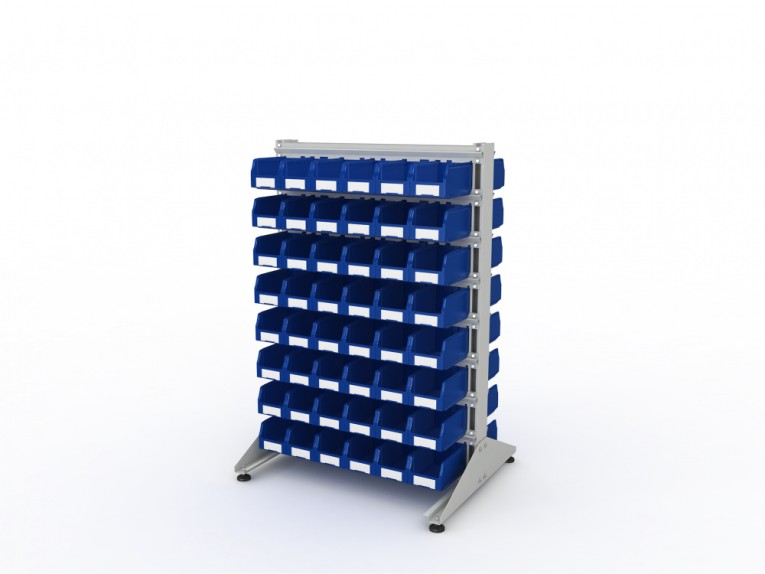 Стеллаж для пластиковых лотков SORTEX двухсторонний 1500x1000x800.02 купить в Иркутске Стеллаж для пластиковых лотков SORTEX двухсторонний 1500x1000x800.02 купить в Иркутске