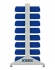 Стеллаж для пластиковых лотков SORTEX двухсторонний 1500x1000x800.02 купить в Иркутске