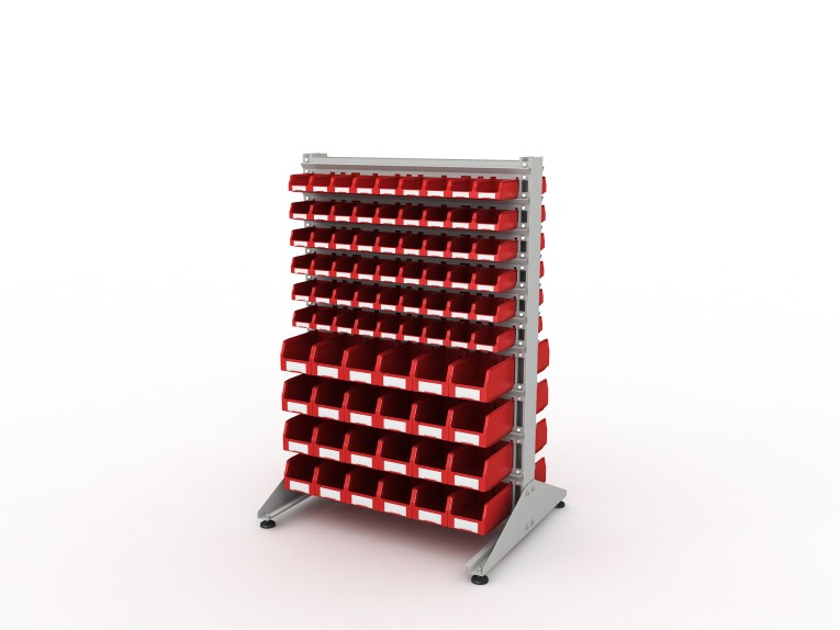 Стеллаж для пластиковых лотков SORTEX двухсторонний 1500x1000x800.04 купить в Иркутске Стеллаж для пластиковых лотков SORTEX двухсторонний 1500x1000x800.04 купить в Иркутске