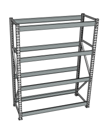 Стеллаж грузовой СГР 3000x2100x500 4 полки (без настила) Стеллаж грузовой СГР 3000x2100x500 4 полки (без настила)