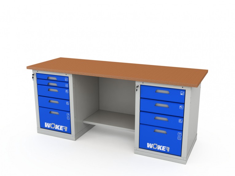 Верстак двухтумбовый WOKER PRO 2504.2000 купить в Иркутске Верстак двухтумбовый WOKER PRO 2504.2000 купить в Иркутске