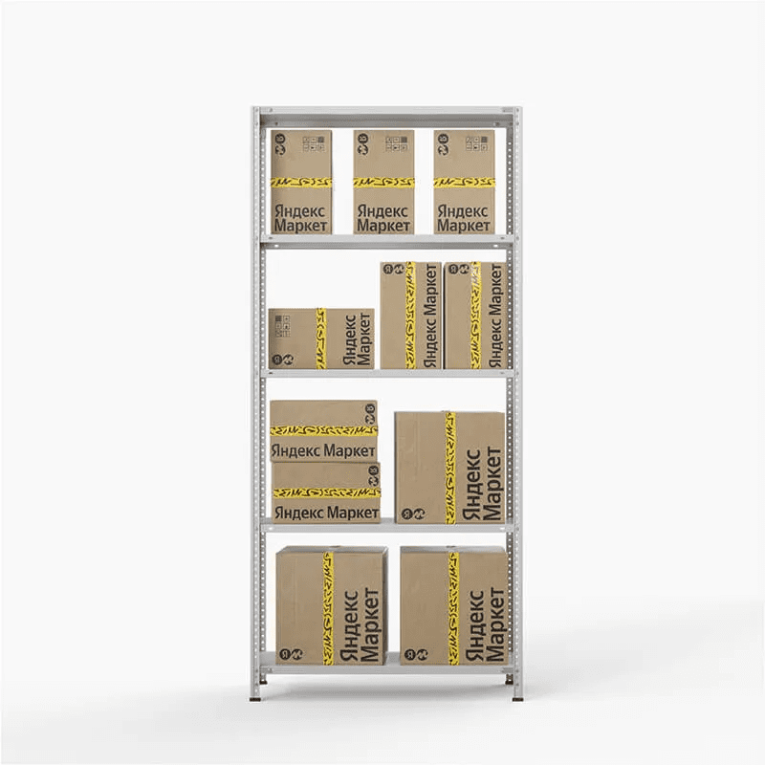 Стеллаж ПВЗ Яндекс Маркет 2000х1000х400 5 полок купить в Иркутске