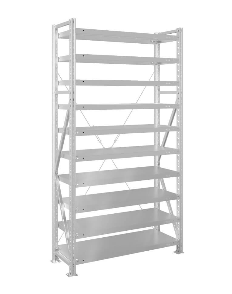 Стеллаж MS U 2000x700x300 10 полок (300 кг, металл) купить в Иркутске