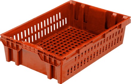 Ящик хлебный 600х400х152,5 красный вес 1,4 кг купить в Иркутске