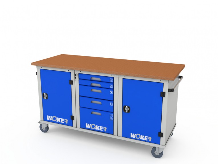 Верстак мобильный трехтумбовый WOKER PRO 3151.1800 купить в Иркутске