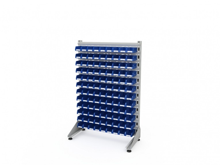 Стеллаж для пластиковых лотков SORTEX односторонний 1500x1000x450.01 купить в Иркутске Стеллаж для пластиковых лотков SORTEX односторонний 1500x1000x450.01 купить в Иркутске