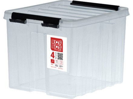 Контейнер Rox Box Original 4 (210х170х175 мм с крышкой и клипсами прозрачный) купить в Иркутске