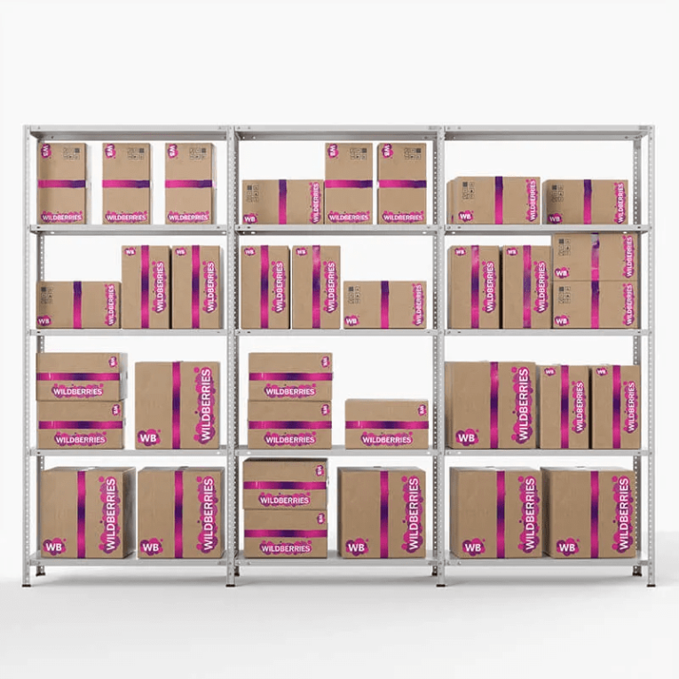 Стеллаж ПВЗ Wildberries 2000х3000х400 5 полок купить в Иркутске