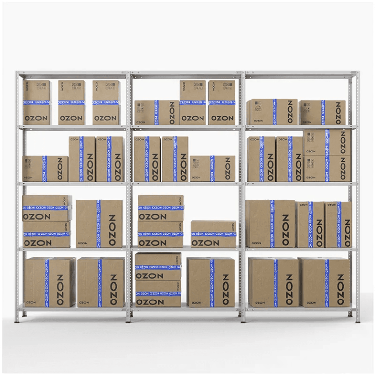 Стеллаж ПВЗ Озон 2000х3000х400 5 полок купить в Иркутске