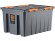 Контейнер особопрочный Rox Box PRO 120 (740х565х400 мм с крышкой и клипсами, на роликах, антрацит) купить в Иркутске