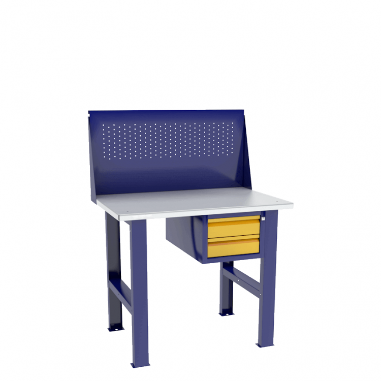 Верстак бестумбовый с подвесным ящиком ВП-Э с экраном купить в Иркутске Верстак бестумбовый с подвесным ящиком ВП-Э с экраном купить в Иркутске