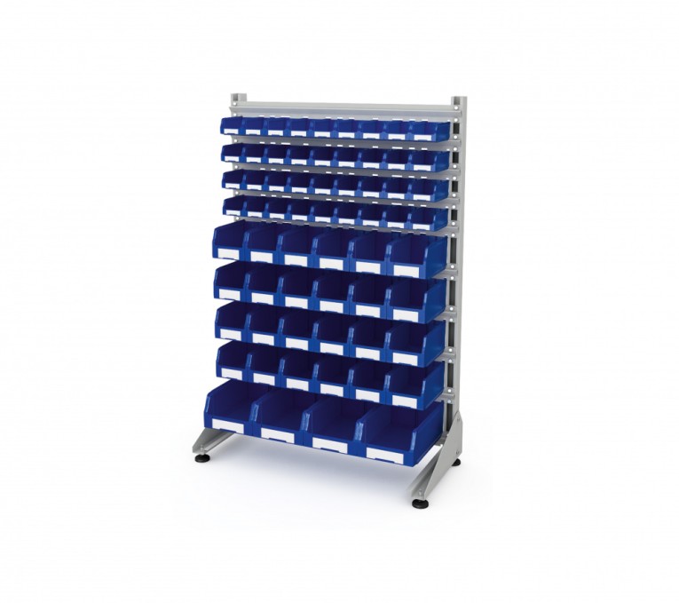 Стеллаж для пластиковых лотков SORTEX односторонний 1500x1000x450.05 купить в Иркутске