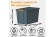 Контейнер особопрочный Rox Box PRO 70 (589х396х355 мм с крышкой и клипсами, на роликах, антрацит) купить в Иркутске