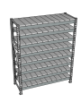 Стеллаж грузовой СГР 3000x1500x600 8 полок (металл)